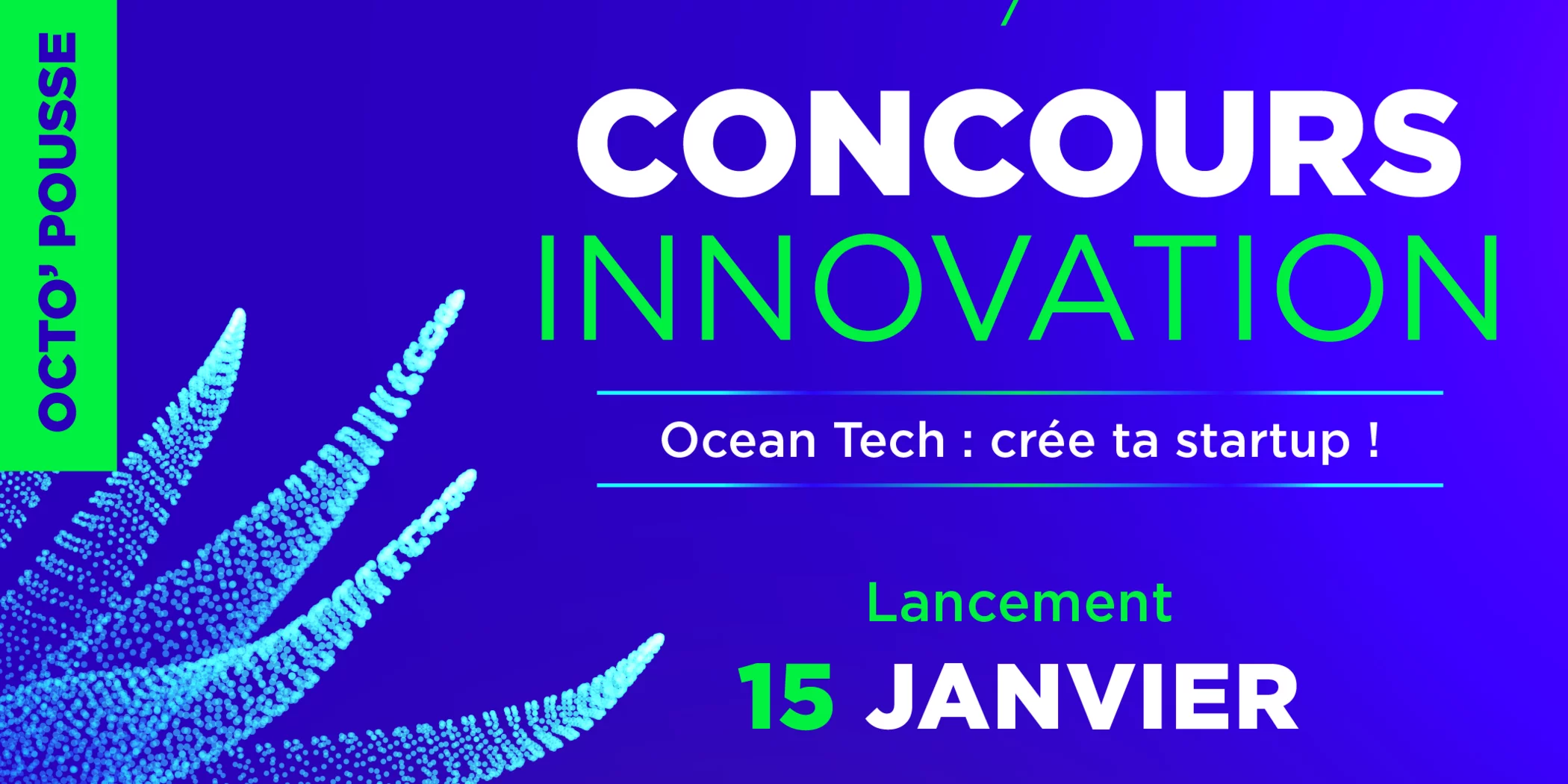 Développez votre projet ocean tech avec un laboratoire de recherche grâce au concours Octo’pousse (candidatez avant le 29 février 2024)
