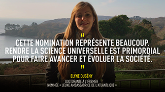 Elyne Dugény nommée "Jeune ambassadrice de l'Atlantique"