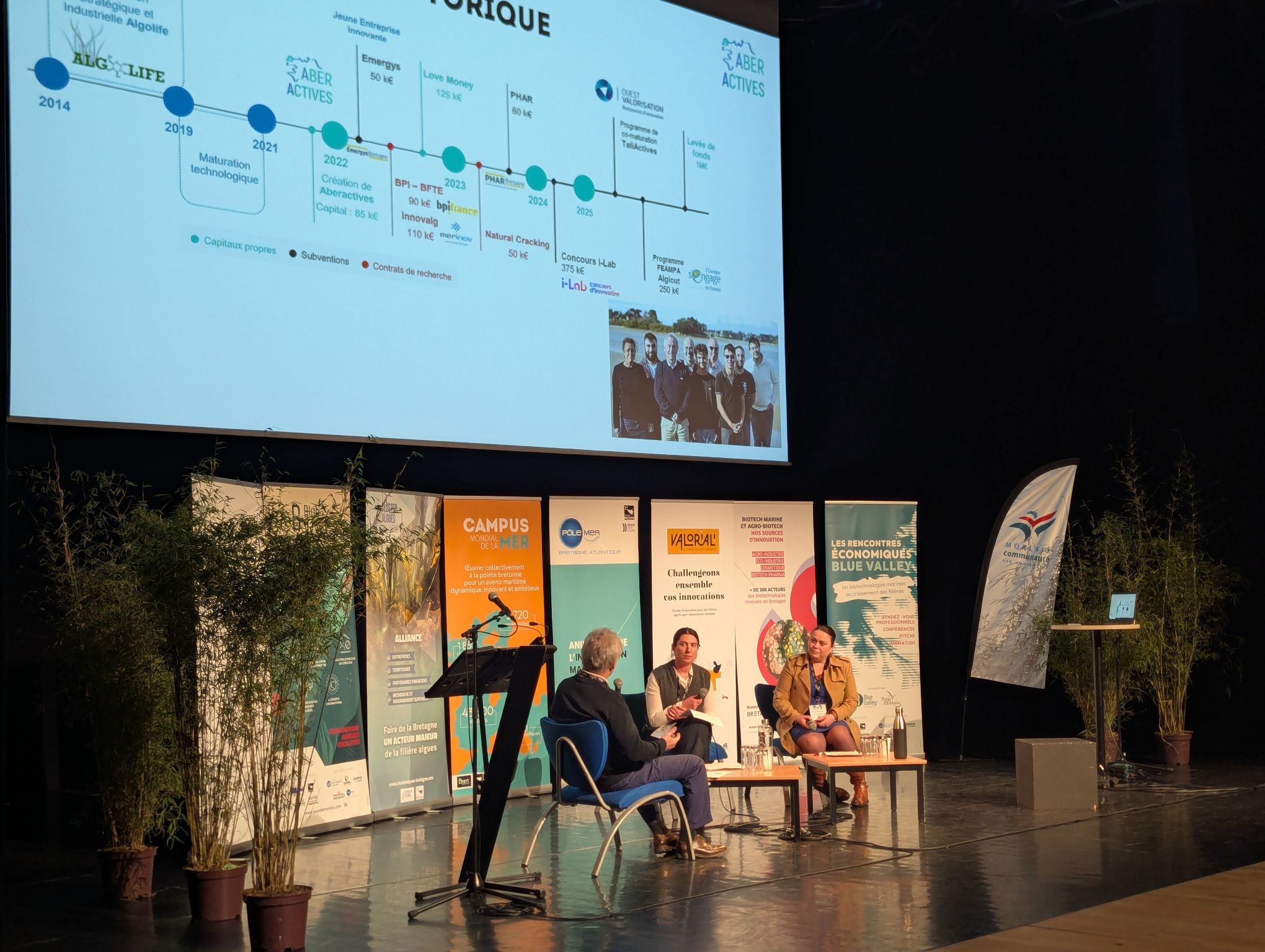 Emmanuelle et Pauline présentent avec Aberactive sur scène à Blue Valley 2026.