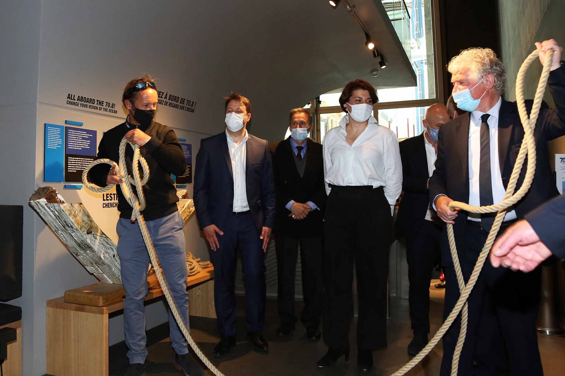 Inauguration de 70.8 par Thomas Coville et François Cuillandre