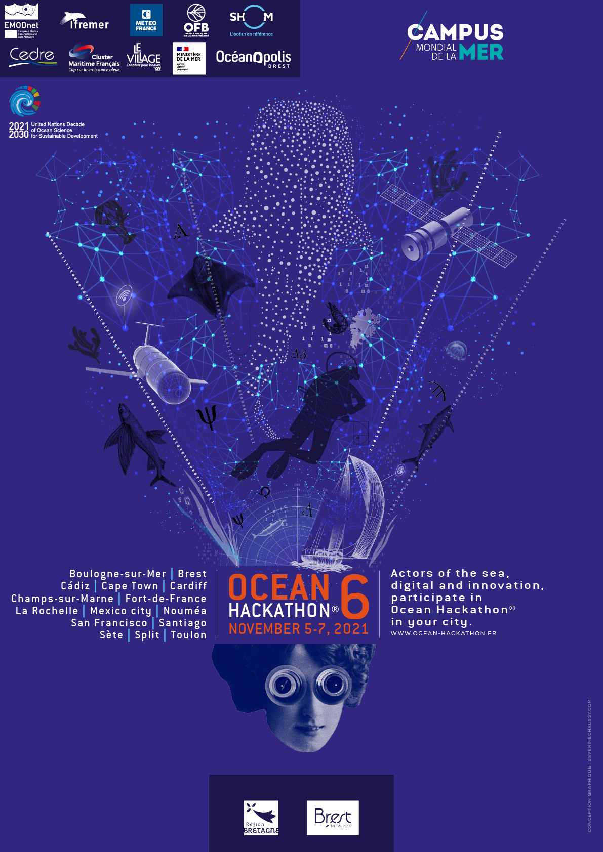 Affiche Ocean Hackathon® 2021