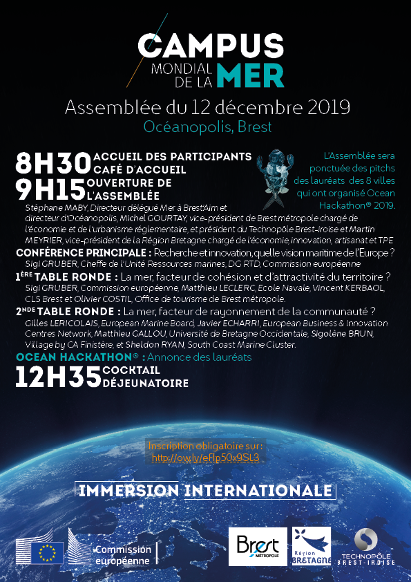 Programme de l'Assemblée 2019 du Campus mondial de la mer