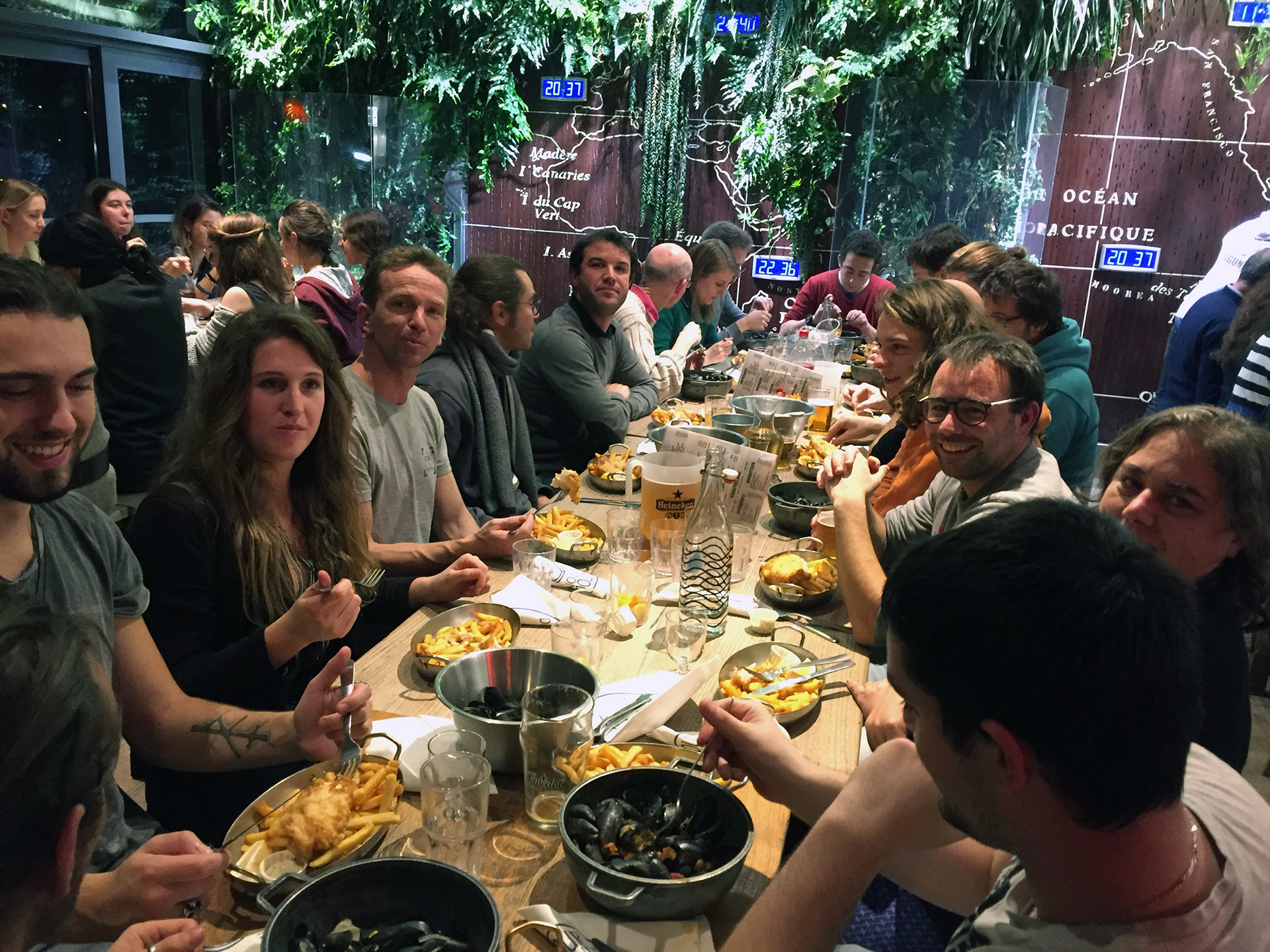 Soirée d'accueil avant la finale du lendemain