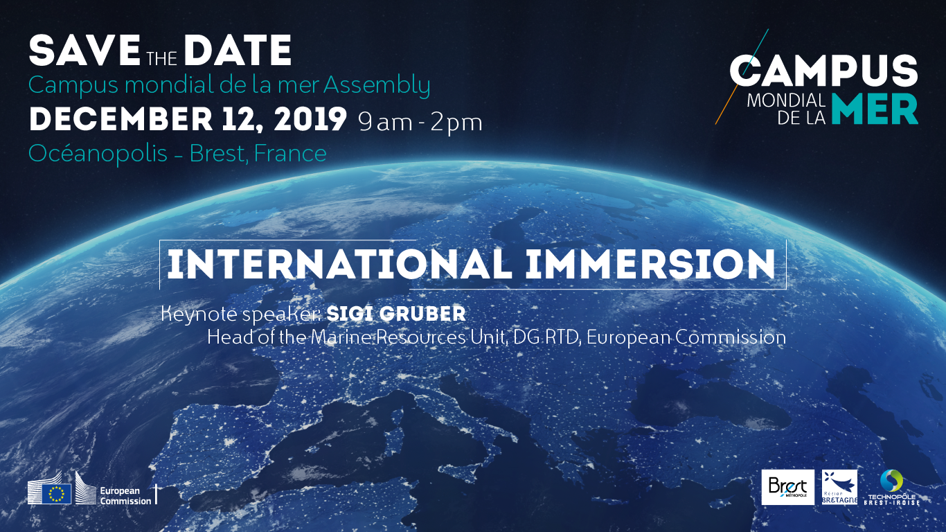 Save the date: Campus mondial de la mer Assembly on December 12th in Brest