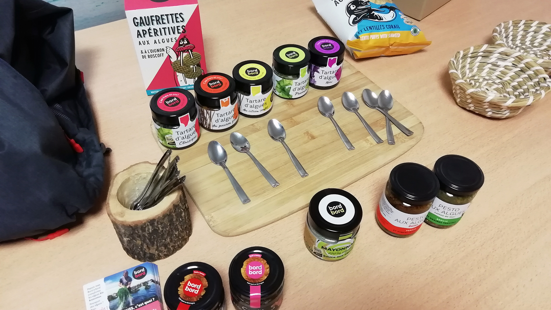 Lagamme de produits à base d'algues de Bord à Bord