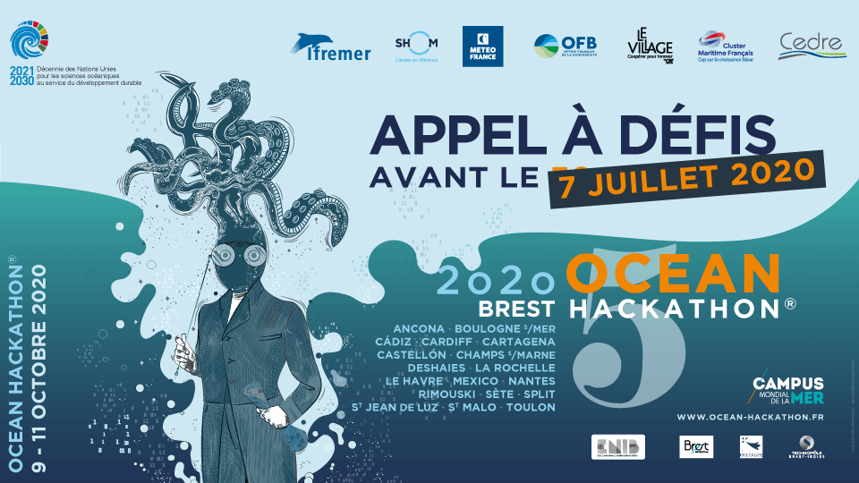 Nouvelle date pour l'appel à défis Ocean Hackathon® 2020