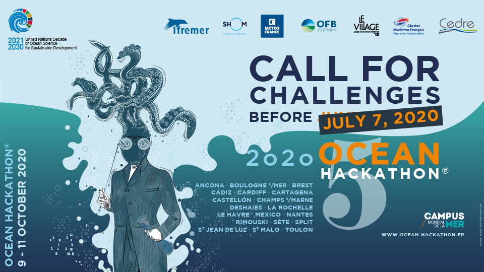 New date for the Ocean Hackathon® 2020 call for challenges