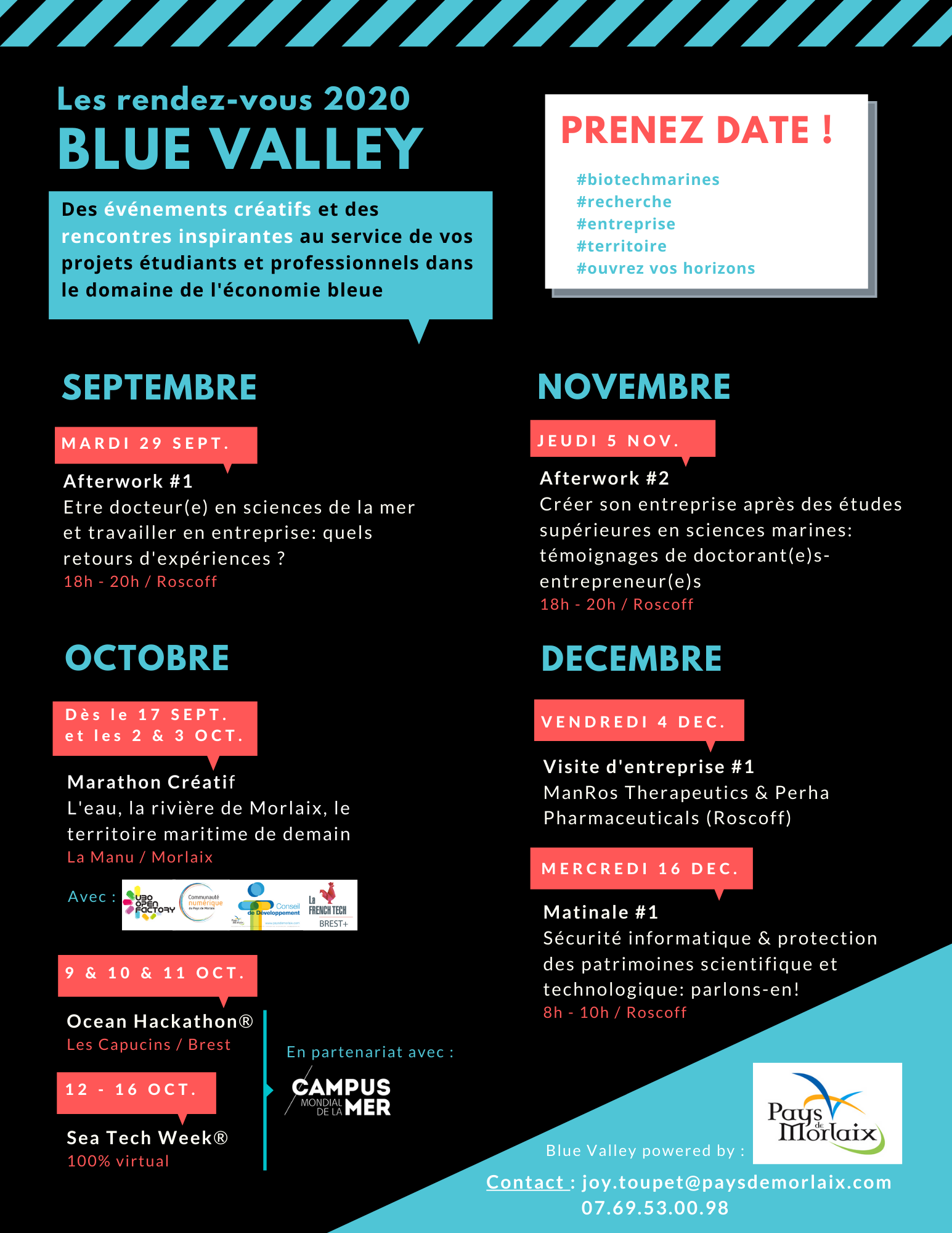Programme de rencontres Blue Valley 2020