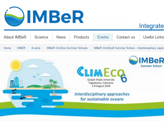 IMBeR ClimEco6 Summer School - Interdisciplinary approaches for sustainable oceans