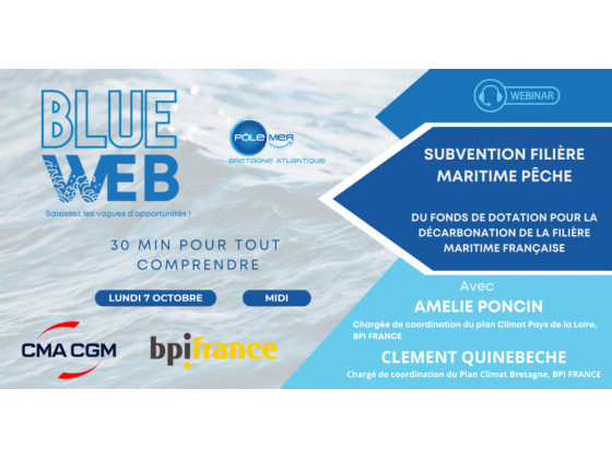 Blue Web sur Subvention Filière Maritime Pêche