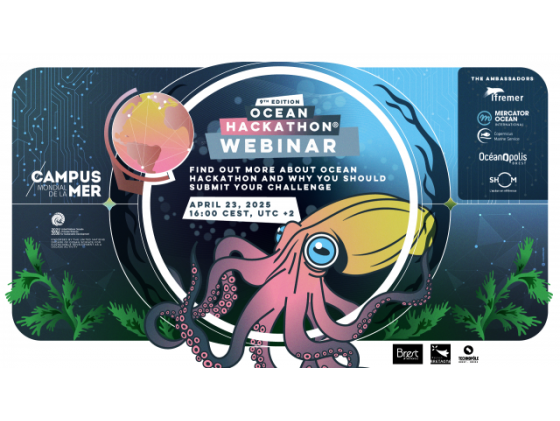 Ocean Hackathon® 2025 : appel à défis est ouvert - webinaire d'information du 23 avril 2025 
