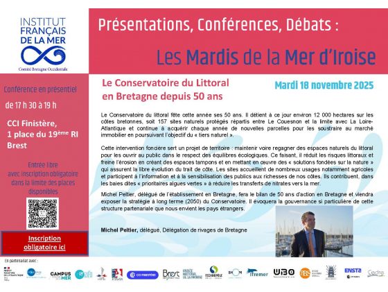 Les Mardis de la Mer d'Iroise : Le Conservatoire du Littoral en Bretagne depuis 50 ans
