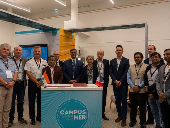 Article en anglais : La France et l’Inde renforcent leur coopération dans le domaine des sciences et technologies marines