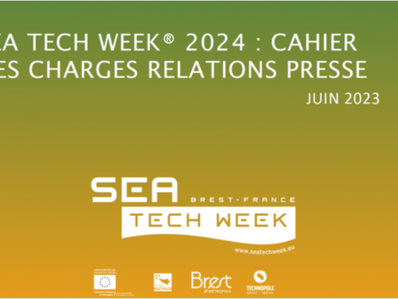 Sea Tech Week® 2024 : Appel d'offre Relations presse