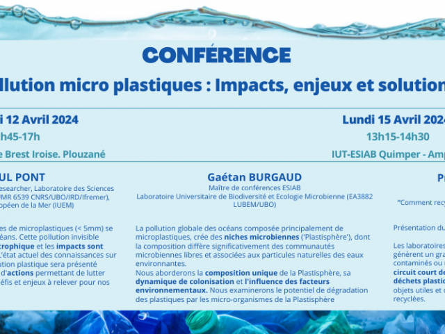 CONFÉRENCE // POLLUTION MICRO PLASTIQUES : Impacts, enjeux et solutions