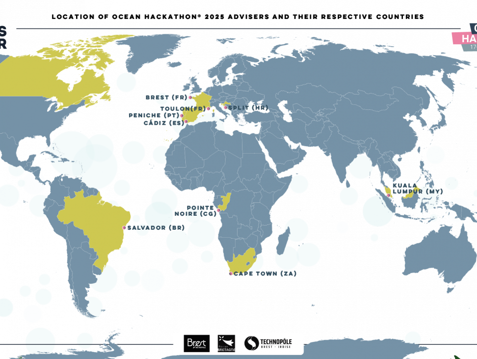 Ocean Hackathon® 2025 : les 10 équipes lauréates pitcheront leur projet lors de la Grande Finale Internationale à Brest