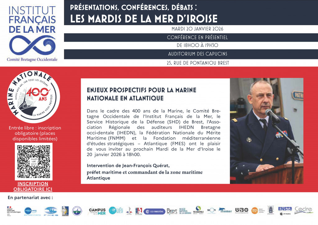 Les Mardis de la Mer d'Iroise : Enjeux prospectifs pour la marine nationale en atlantique