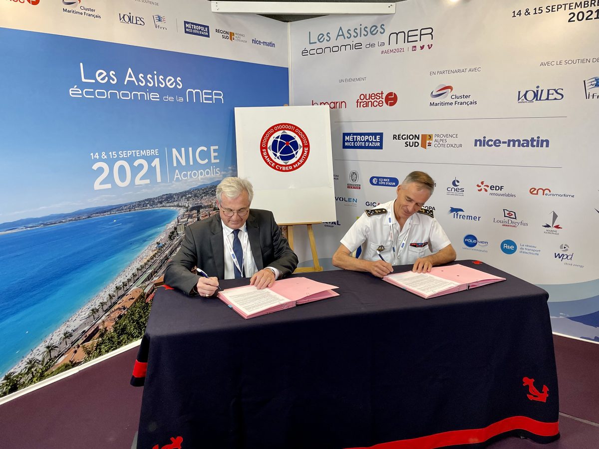 La Marine nationale et France Cyber Maritime signent une convention de coopération