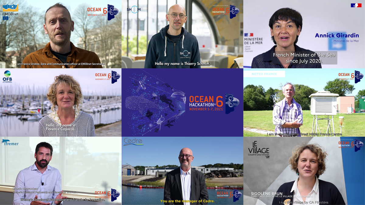 Who are the 10 Ambassadors of Ocean Hackathon® 2021?