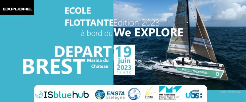 WeExplore - Départ de l'Ecole flottante 2023