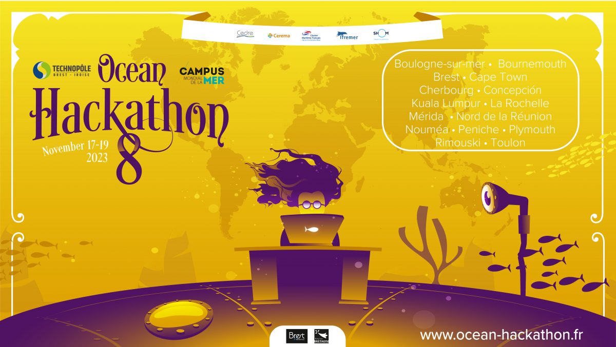 Ocean Hackathon® 2023 dans 15 villes dans le monde