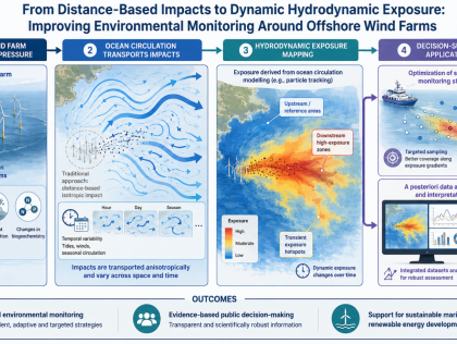 BRE06 Hydrodynamic-aware mapping of Offshore Wind Farms environmental footprint